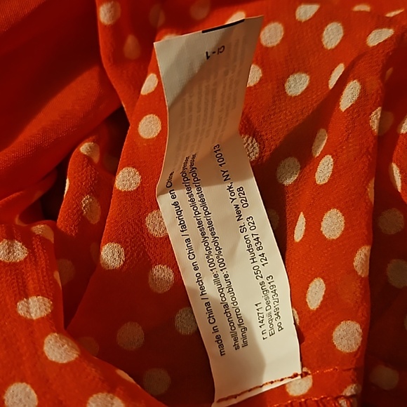 Eloquii la Dota Vita twisted bodice red white polkadot mini dress nwt - Picture 9 of 10